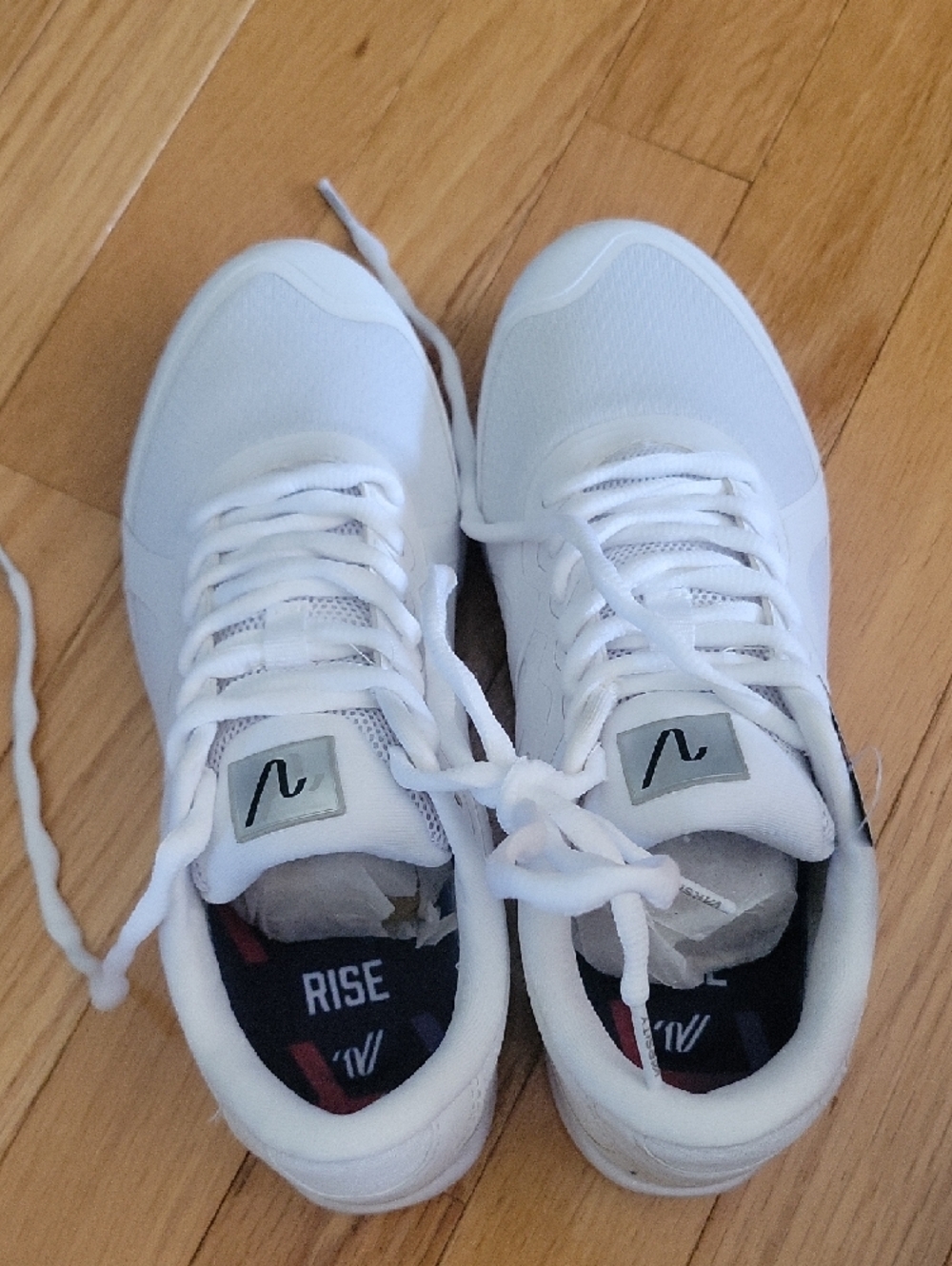 Varsity White Women's Athletic Sneakers - Picture 2 of 5